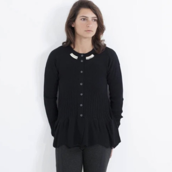 High Couture Cardigan Fit and Flare Sweater by Clair Campbell Button Front - Picture 1 of 16